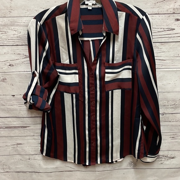 Express Portofino Stripe Blouse Slim - Picture 3 of 8